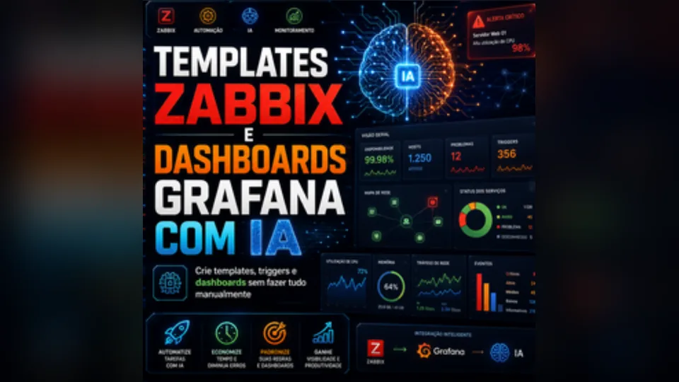 Templates Zabbix e Dashboards Grafana com IA
